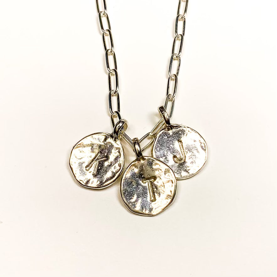Over the Moon Initial Charm Necklace Collection