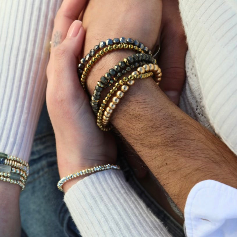 Men's Mixed Metal Bracelet Stack