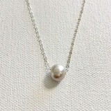 Sweet Pea Pearl Necklace