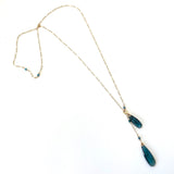 Aegean Sea Lariat Necklace