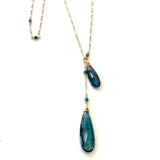 Aegean Sea Lariat Necklace