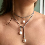 Pretty In Pearls Lariat Necklace
