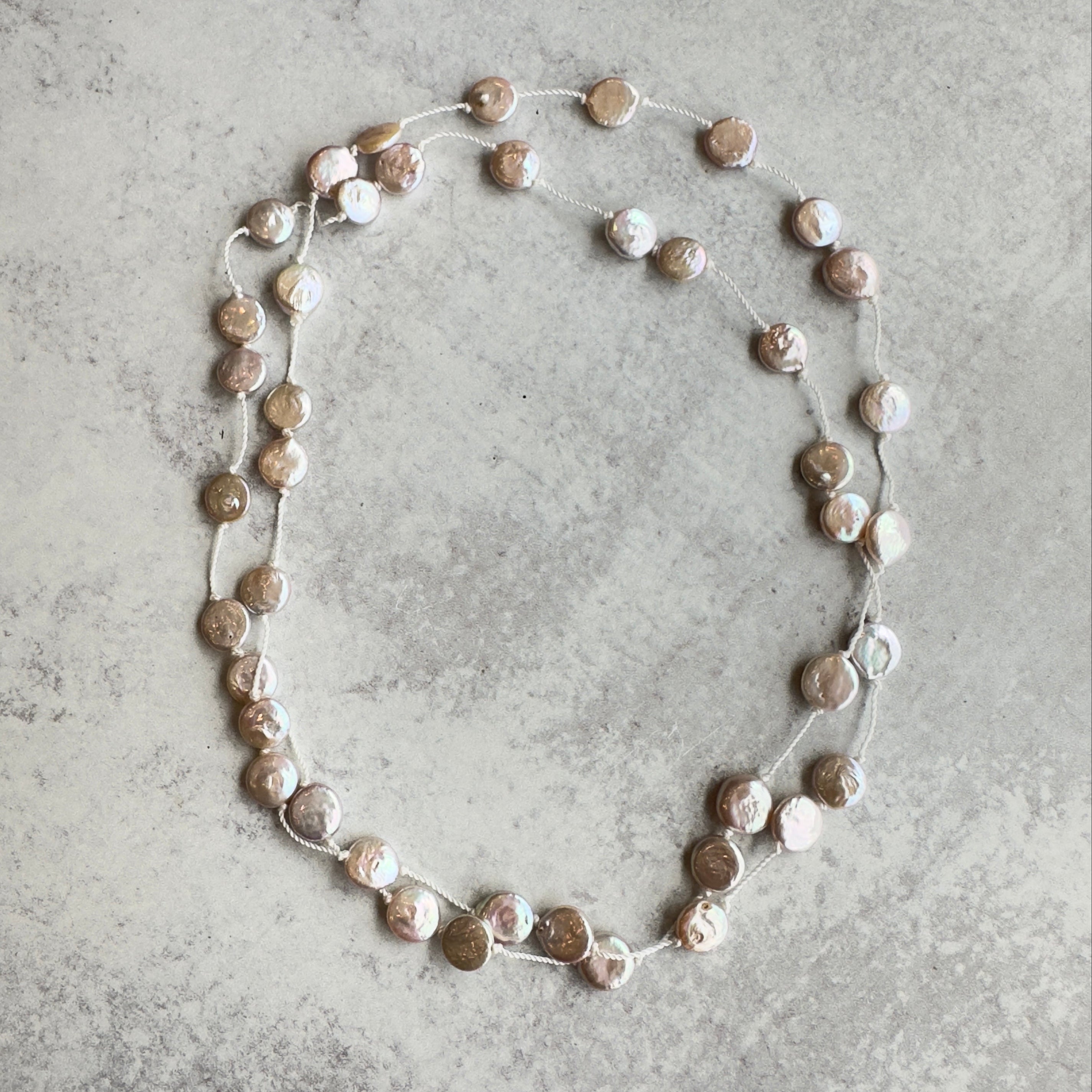 Path of Pearls Wrap Necklace