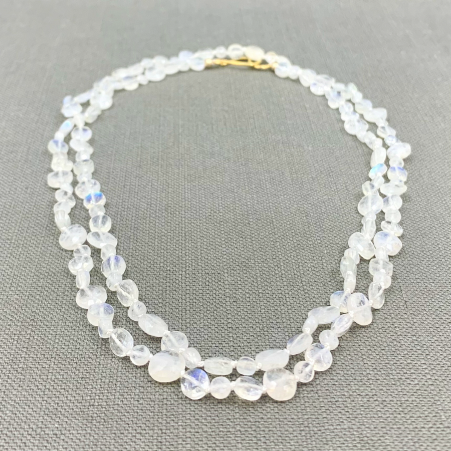 Moon Shimmer Wrap Necklace + Bracelet