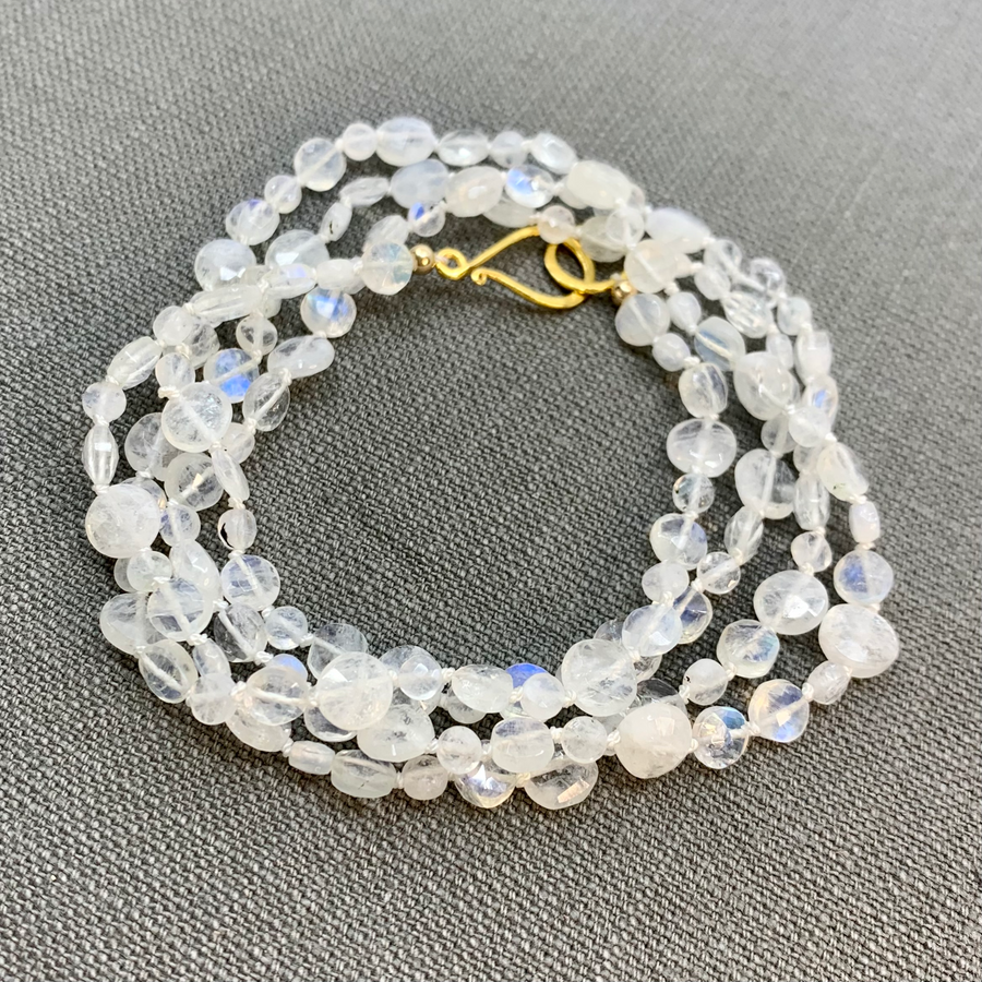 Moon Shimmer Wrap Necklace + Bracelet