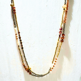 Golden Garnet Eternity Wrap (Bespoke~One of a Kind)