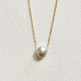 Sweet Pea Pearl Necklace