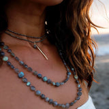 Sea Shimmer Wrap Necklace