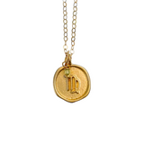 Virgo Symbol Coin Necklace